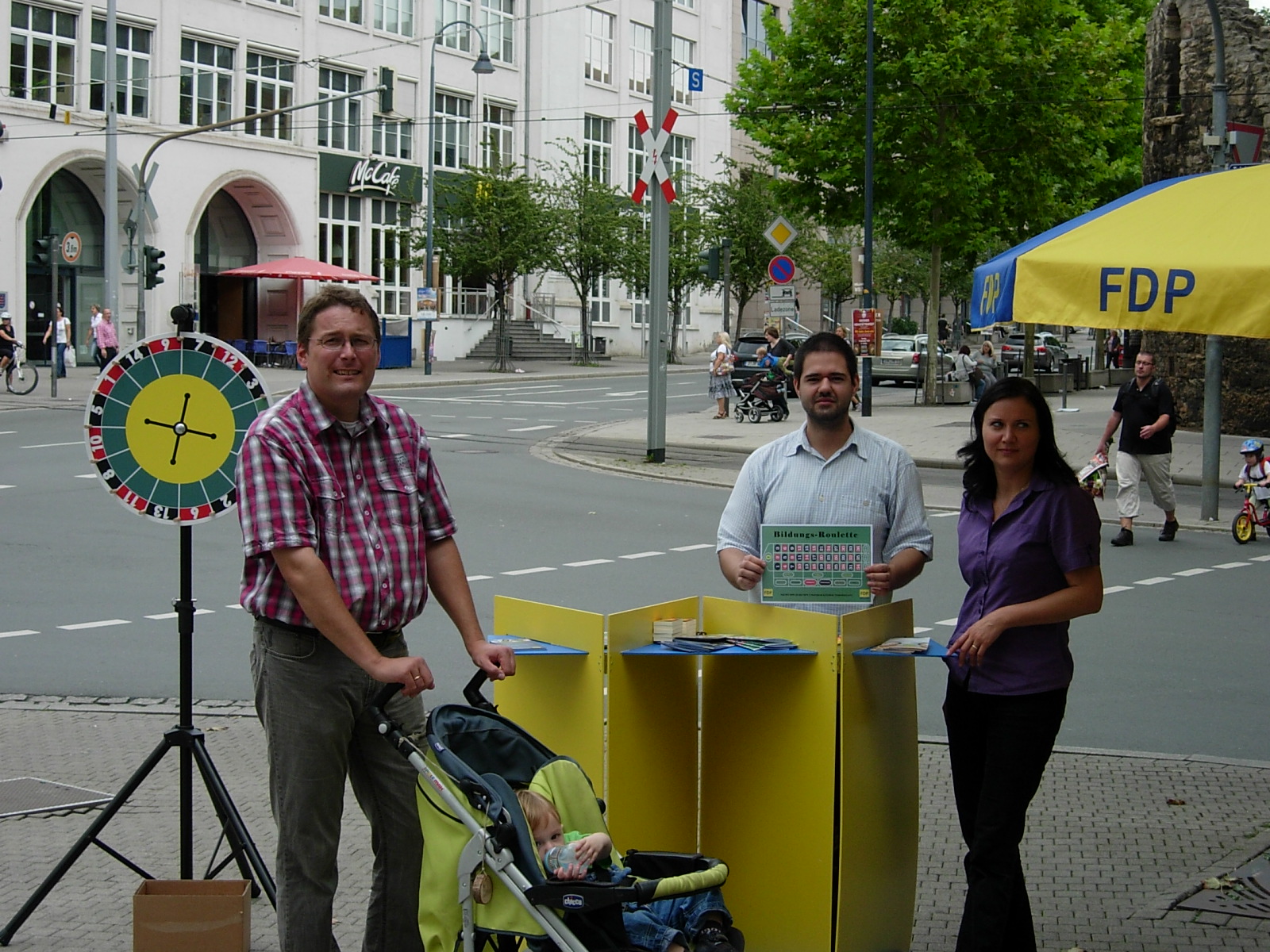 FDP Jena mit Infostand 