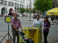 FDP Jena mit Infostand 