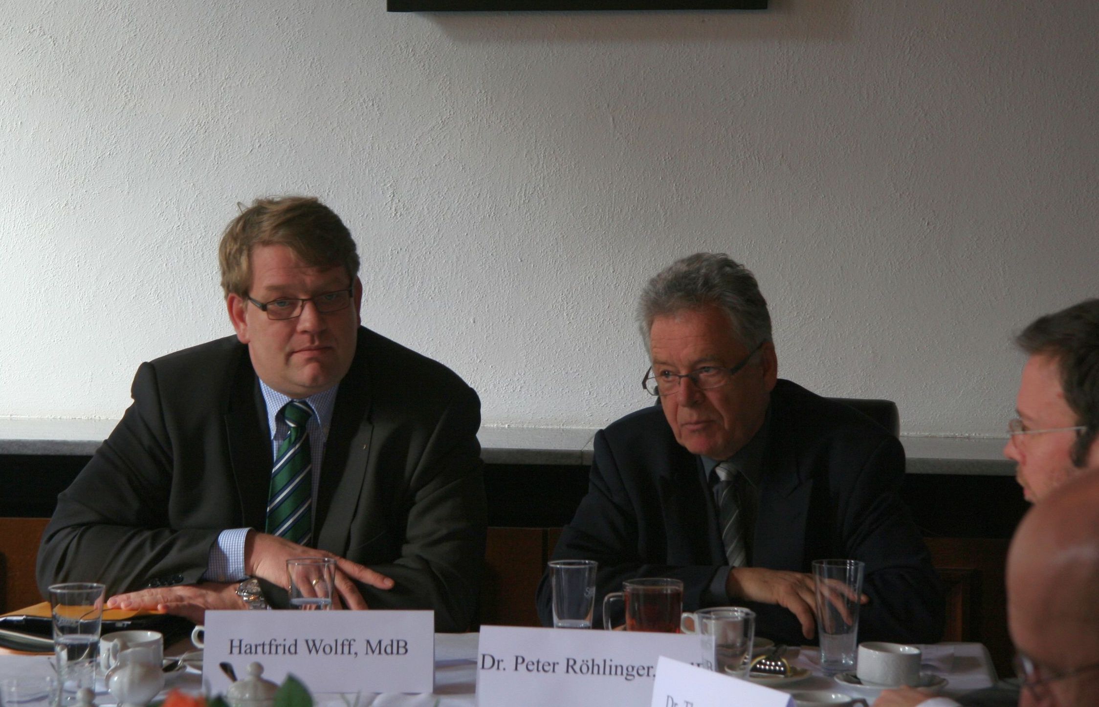 Hartfrid Wolff, MdB und Peter Rhlinger, MdB