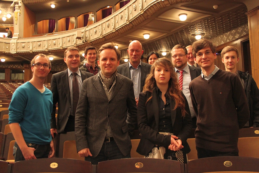 Thringer Delegation vor Start der Kundgebung