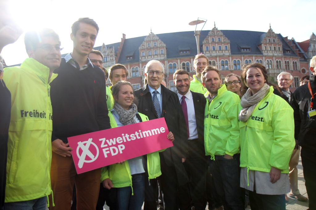 Spitzenkandidat Rainer Brderle in Erfurt