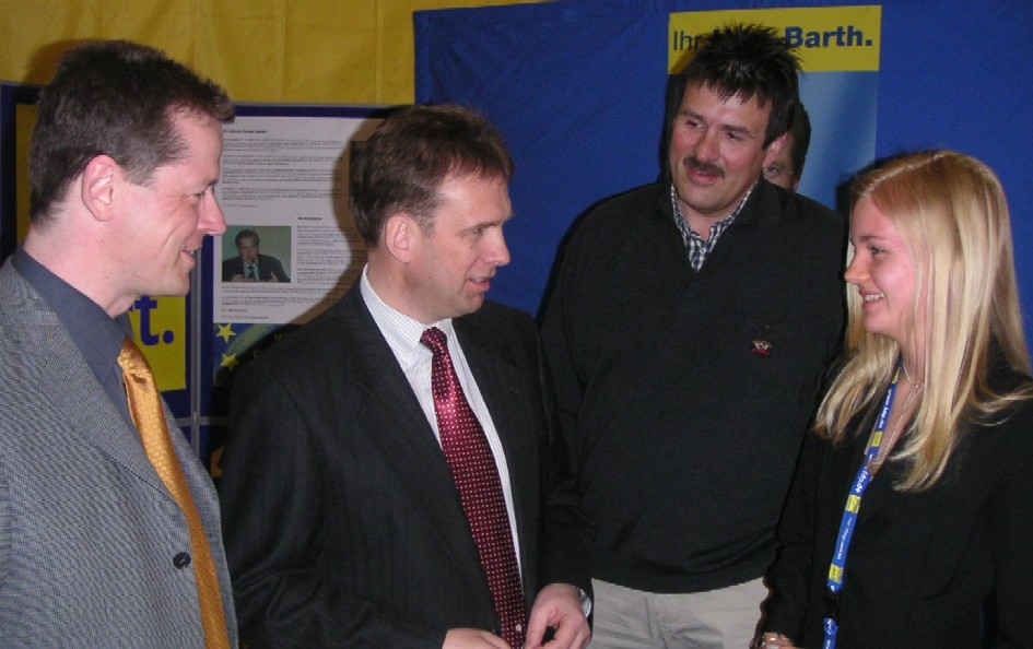 Dieter Althaus am FDP Stand