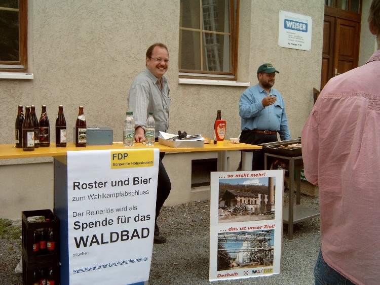 Abschluss des Kommunalwahlkampfes in Hohenleuben