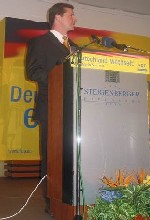 Landeschef Uwe Barth während seiner Rede