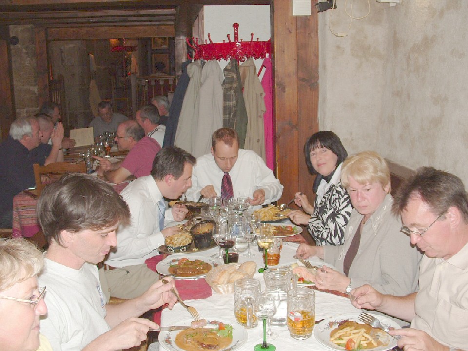 Abendessen in Strassburg mit Holger Krahmer (m.)