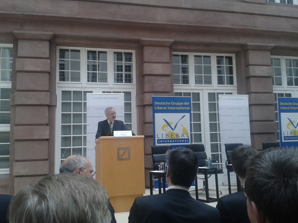 Dr. Werner Hoyer, Prsident der EIB