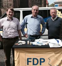Die drei Direktkandidaten der Gothaer FDP