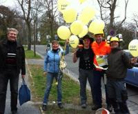Gelbe Luftballons in Gotha