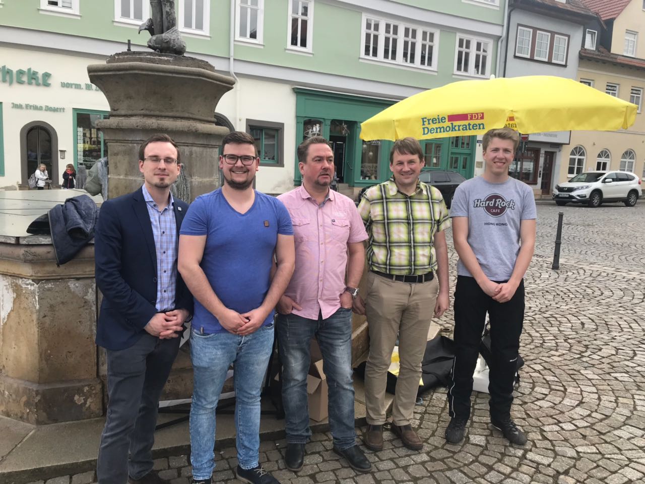 Wahlkampfabschluss der Liberalen in Waltershausen
