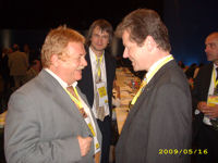 Dr.Gerber im Gesprch mit FDP-Landeschef Uwe Barth