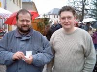 Mitten im Getmmel: M. Lindig und K. Delitscher