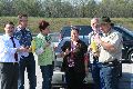 Herrn Kurth & Leise mit Bürgern an der Raststelle