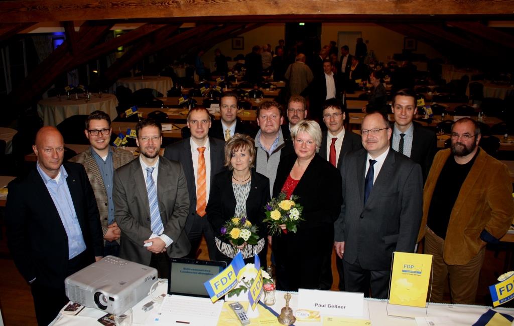 Der neue Landesvorstand der FDP Thüringen
