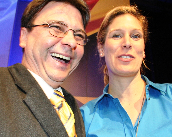 Matthias Purdel mit Silvana Koch-Mehrin