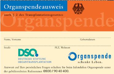 Informationsabend Organspende und -transplantation