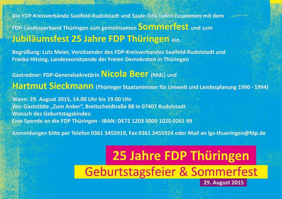 25 Jahre FDP Thringen 