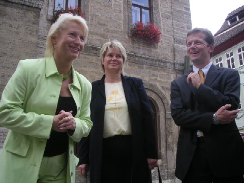 Vor dem Rathaus in Bad Langensalza