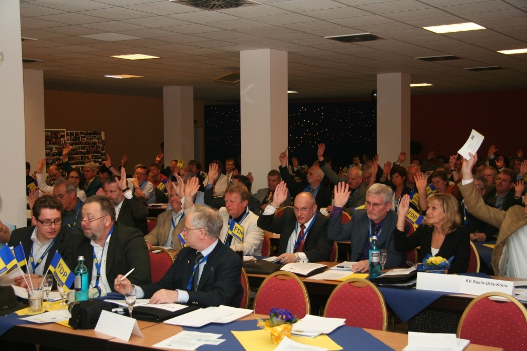 Delegierte der FDP-Saale-Orla