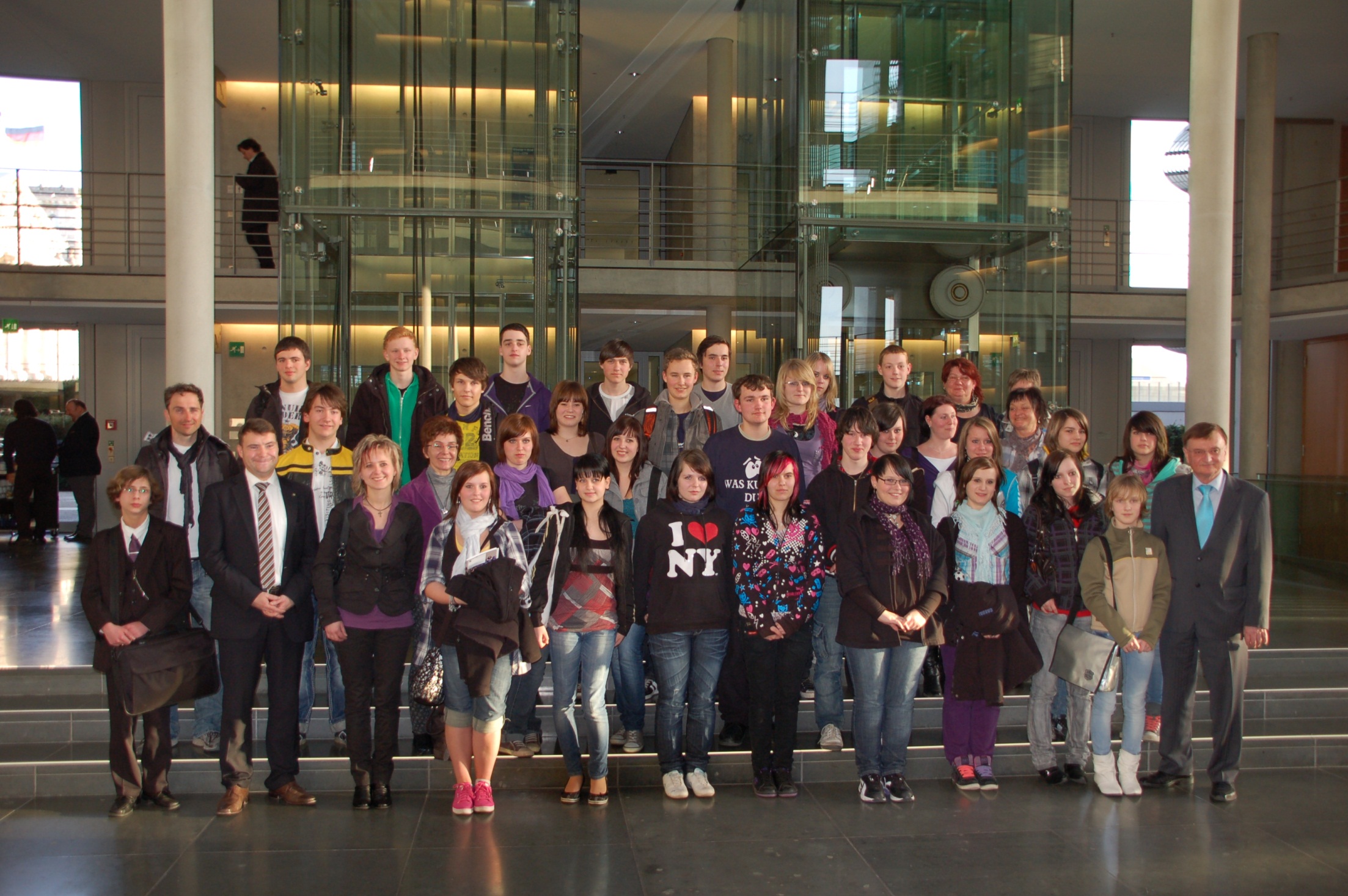 Schülergruppe Saale-Orla mit Patrick Kurth, MdB