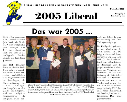 Thringen Liberal zum Jahresabschluss