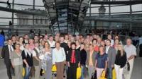 Thringer Besucher in der Reichstagskuppel