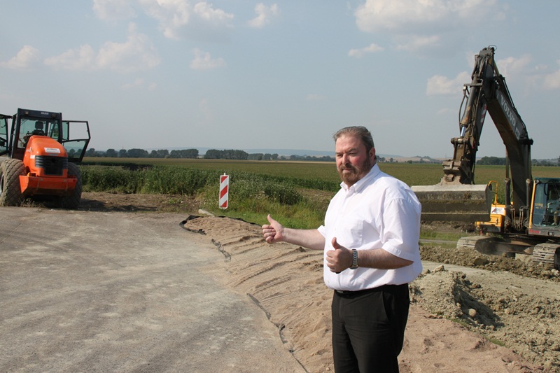 Untermann freut sich ber Weiterbau der A 71