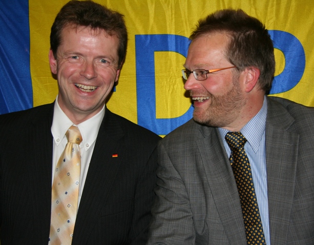 Uwe Barth, MdB, mit Andreas Wiese